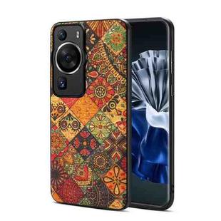 For Huawei P60 / P60 Pro Four Seasons Flower Language Series TPU Phone Case(Autumn Yellow)