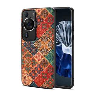 For Huawei P60 / P60 Pro Four Seasons Flower Language Series TPU Phone Case(Winter Blue)