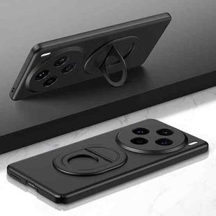 For vivo X100s Magsafe Hidden Fold Holder Full Coverage Shockproof Phone Case(Black)