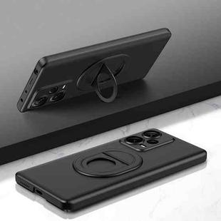 For Xiaomi Redmi Note 12 Pro+ Magsafe Hidden Fold Holder Full Coverage Shockproof Phone Case(Black)