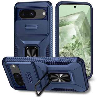 For Google Pixel 8 Sliding Camshield Holder Phone Case(Blue)