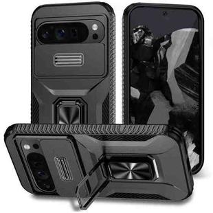 For Google Pixel 9 Pro XL Sliding Camshield Holder Phone Case(Black)