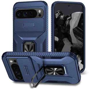 For Google Pixel 9 Pro XL Sliding Camshield Holder Phone Case(Blue)