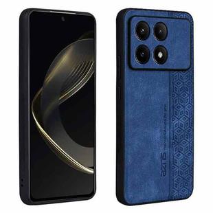 For Xiaomi Redmi K70E AZNS 3D Embossed Skin Feel Phone Case(Sapphire Blue)