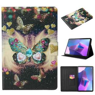 For Lenovo Tab P11 Gen2 /Xiaoxin Pad Plus 2023 Voltage Coloured Drawing Smart Leather Tablet Case(Butterflies)