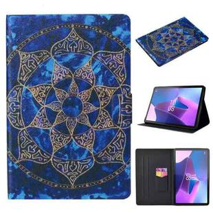 For Lenovo Tab P11 Gen2 /Xiaoxin Pad Plus 2023 Voltage Coloured Drawing Smart Leather Tablet Case(Blue Mandala)