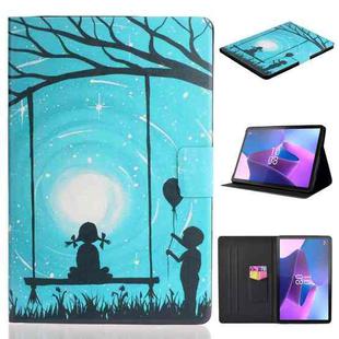 For Lenovo Tab P11 Gen2 /Xiaoxin Pad Plus 2023 Voltage Coloured Drawing Smart Leather Tablet Case(Lovers)