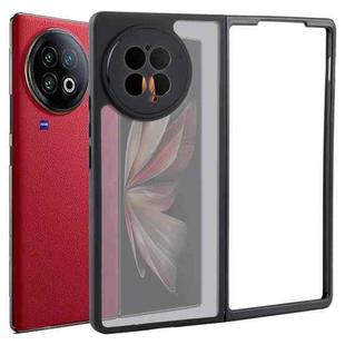 For vivo X Fold2 Matte Black TPU + PC Phone Case