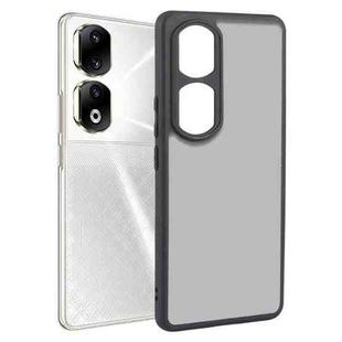 For Honor 90 Pro Fine Pore Matte Black TPU + PC Phone Case