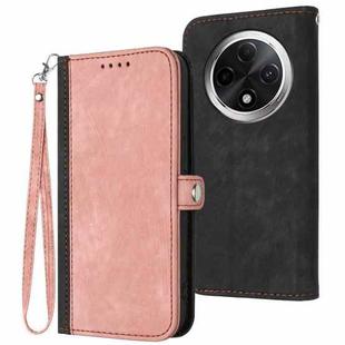 For Xiaomi Redmi A3 Pro Side Buckle Double Fold Hand Strap Leather Phone Case(Pink)