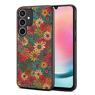 For Samsung Galaxy A24 Four Seasons Flower Language Series TPU Phone Case(Spring Green)