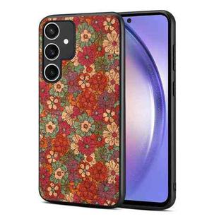 For Samsung Galaxy A54 5G Four Seasons Flower Language Series TPU Phone Case(Summer Red)