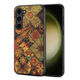 For Samsung Galaxy S23 5G Four Seasons Flower Language Series TPU Phone Case(Autumn Yellow)