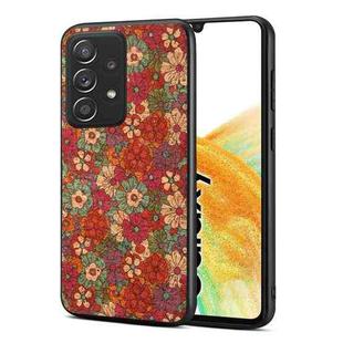 For Samsung Galaxy A33 5G Four Seasons Flower Language Series TPU Phone Case(Summer Red)