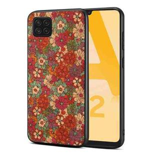 For Samsung Galaxy A22 Four Seasons Flower Language Series TPU Phone Case(Summer Red)