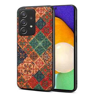 For Samsung Galaxy A52 Four Seasons Flower Language Series TPU Phone Case(Winter Blue)