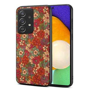 For Samsung Galaxy A52 Four Seasons Flower Language Series TPU Phone Case(Summer Red)