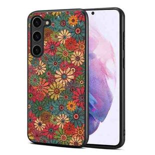 For Samsung Galaxy S21 5G Four Seasons Flower Language Series TPU Phone Case(Spring Green)