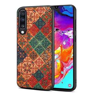 For Samsung Galaxy A70 Four Seasons Flower Language Series TPU Phone Case(Winter Blue)