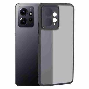 For Xiaomi Redmi Note 12 4G Fine Pore Matte Black TPU + PC Phone Case