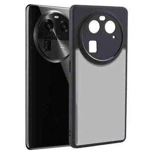 For OPPO Find X6 Fine Pore Matte Black TPU + PC Phone Case