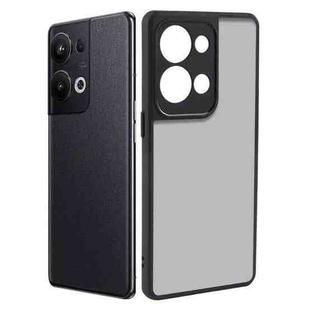 For OPPO Reno9 Pro+ Fine Pore Matte Black TPU + PC Phone Case