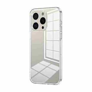 For iPhone 16 Pro Transparent Plating Fine Hole Phone Case(Transparent)