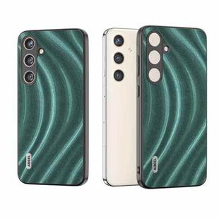 For Samsung Galaxy S24+ 5G ABEEL Galactic Pattern Protective Phone Case(Green)