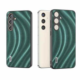 For Samsung Galaxy S24 5G ABEEL Galactic Pattern Protective Phone Case(Green)