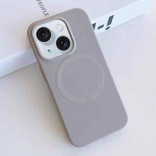 For iPhone 15 Plus MagSafe Magnetic Liquid Silicone Phone Case(Grey)