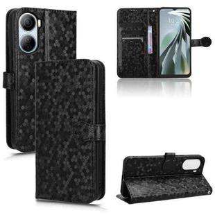 For ZTE Libero 5G IV Honeycomb Dot Texture Leather Phone Case(Black)