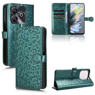 For ZTE Blade A75 Honeycomb Dot Texture Leather Phone Case(Green)