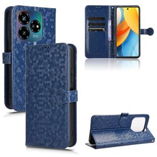 For ZTE Blade V60 Design Honeycomb Dot Texture Leather Phone Case(Blue)