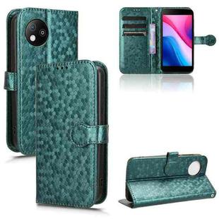 For ZTE Blade A35 Lite / A35 Core Honeycomb Dot Texture Leather Phone Case(Green)