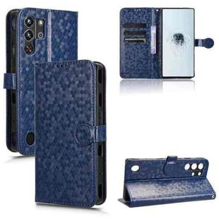 For ZTE nubia Red Magic 10 Pro Honeycomb Dot Texture Leather Phone Case(Blue)