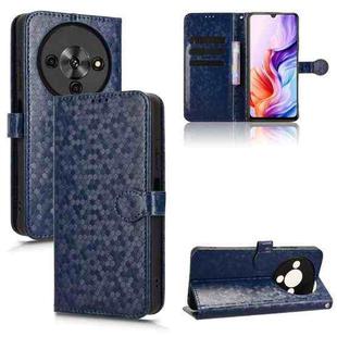 For ZTE Blade A76 5G Honeycomb Dot Texture Leather Phone Case(Blue)
