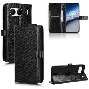 For OnePlus Nord 4 5G Honeycomb Dot Texture Leather Phone Case(Black)