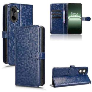 For OnePlus Ace 5 Racing / Nord CE5 Honeycomb Dot Texture Leather Phone Case(Blue)