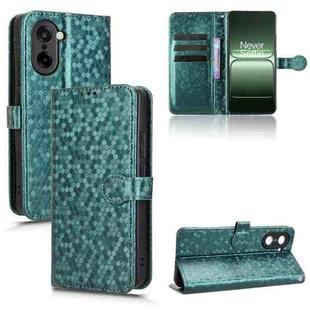 For OnePlus Ace 5 Racing / Nord CE5 Honeycomb Dot Texture Leather Phone Case(Green)