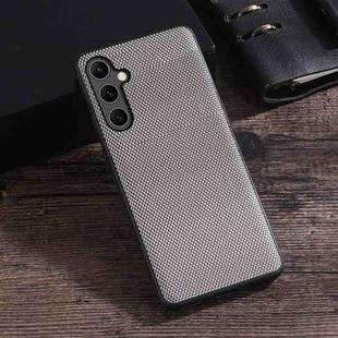 For Samsung Galaxy A35 Nylon Cloth Texture +TPU Phone Case(Grey)