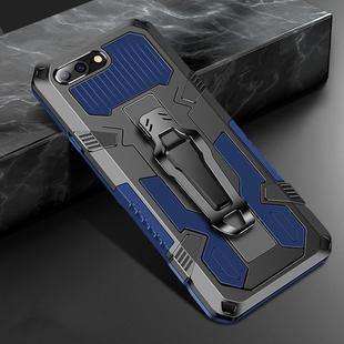 For iPhone 8 Plus & 7 Plus Machine Armor Warrior Shockproof PC + TPU Protective Case(Royal Blue)