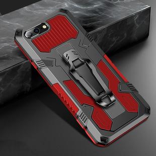 For iPhone 8 Plus & 7 Plus Machine Armor Warrior Shockproof PC + TPU Protective Case(Red)