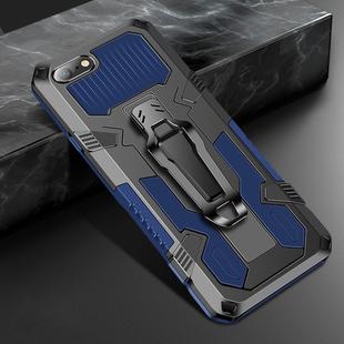 For iPhone 8 & 7 Machine Armor Warrior Shockproof PC + TPU Protective Case(Royal Blue)