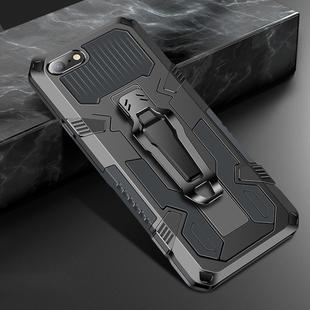 For iPhone 8 & 7 Machine Armor Warrior Shockproof PC + TPU Protective Case(Space Gray)