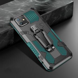 For iPhone 11 Pro Max Machine Armor Warrior Shockproof PC + TPU Protective Case(Army Green)