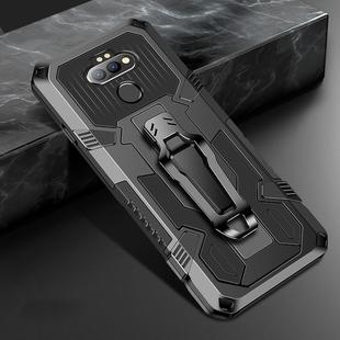 For LG Aristo 5 Pro Machine Armor Warrior Shockproof PC + TPU Protective Case(Black)