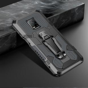 For Xiaomi Redmi Note 9S Machine Armor Warrior Shockproof PC + TPU Protective Case(Space Gray)