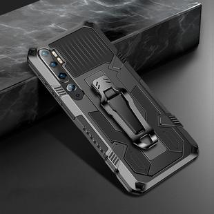 For Xiaomi Mi Note 10 Pro Machine Armor Warrior Shockproof PC + TPU Protective Case(Black)