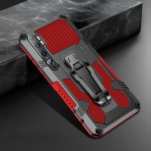 For Xiaomi Mi Note 10 Pro Machine Armor Warrior Shockproof PC + TPU Protective Case(Red)