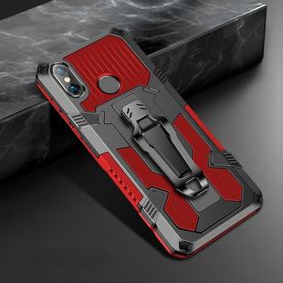 For Xiaomi Redmi Note 5 Pro Machine Armor Warrior Shockproof PC + TPU Protective Case(Red)